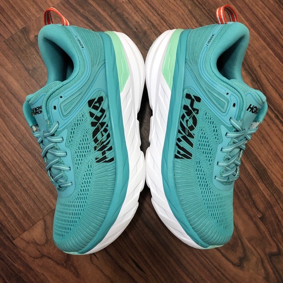 Hoka One One Bondi 7 Aquarelle Women’s 8.5 Wide [1110531-AEBL] - Picture 2 of 9